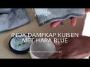 Blue pasta, schuurcrème en doek Ha-Ra